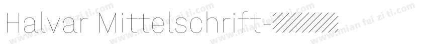 Halvar Mittelschrift字体转换